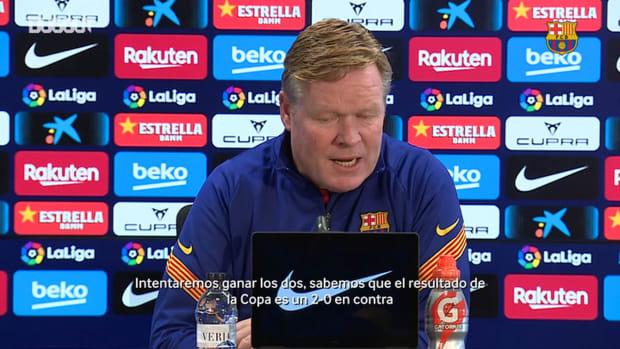 Ronald Koeman: "Ronald Araujo tiene opciones de jugar"